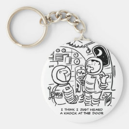 Chaveiro Espaços em um Cartoon Espacial. Cartoon Engraçado