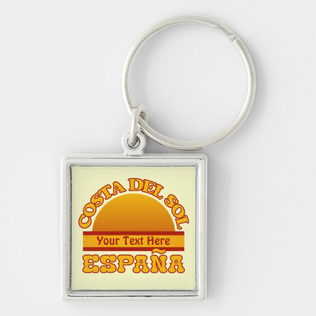 Chaveiro ESPANHA Costa Del Sol corrente personalizada (Frente)