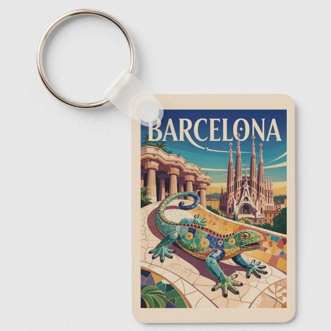 Chaveiro Espanha de Barcelona (Frente)