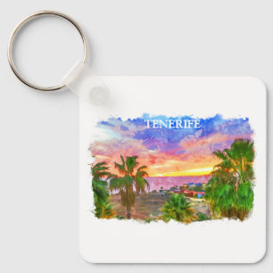 Chaveiro Espanha de Tenerife viagens vintage das Ilhas Caná