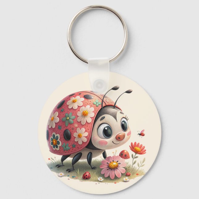 Chaveiro Espanhol floral Whimsical (Frente)