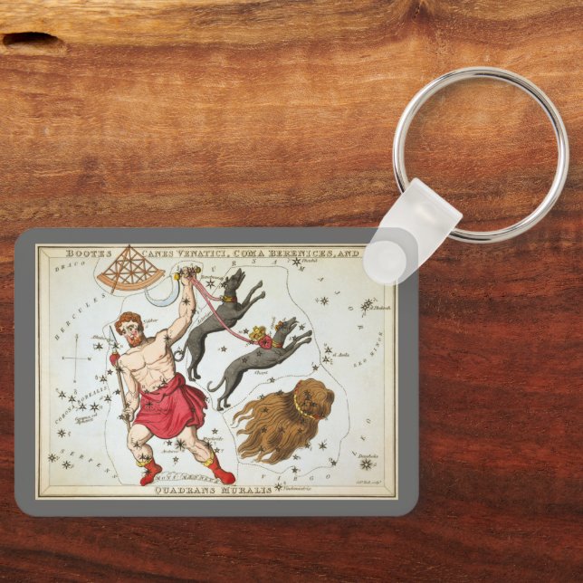 Chaveiro Espelho da Urânia, Mapa Celestial da Astronomia Vi (Frente)