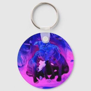 Chaveiro Esperança da fé & caridade, cães abusados do