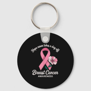 Chaveiro Esperança de apoio à sensibilização do Cancer da m