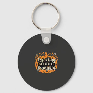 Chaveiro Esperando um Pequeno Desenho de Abóbora de Hallowe
