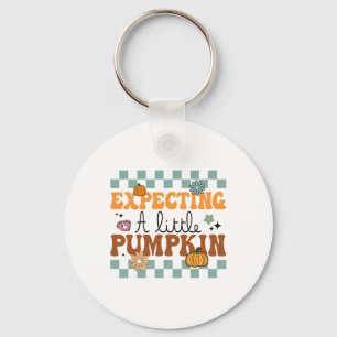 Chaveiro Esperando Um Pouco De Pumpkin Na Gravidez Do Dia D