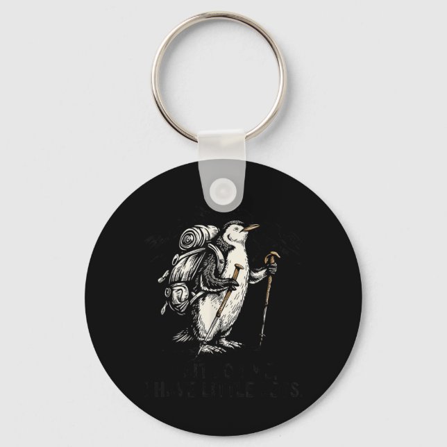 Chaveiro Esperar Por Ter Pinguim De Pernas Pequenas Caminha (Frente)