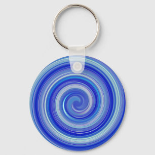 Chaveiro Espiral azul e azul claro