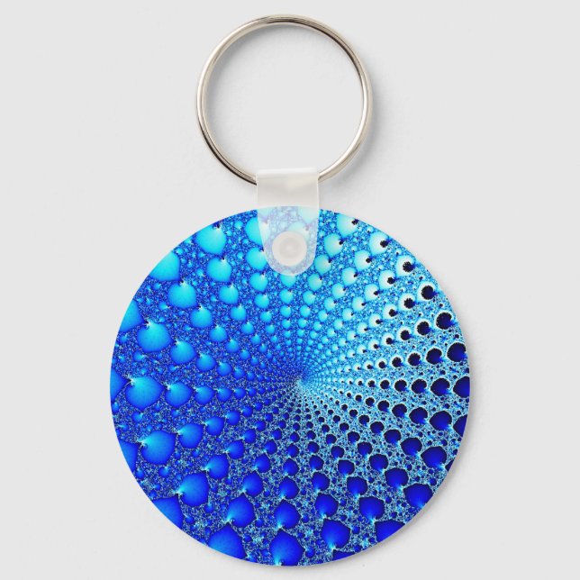 Chaveiro espiral-ostra-azul (Frente)