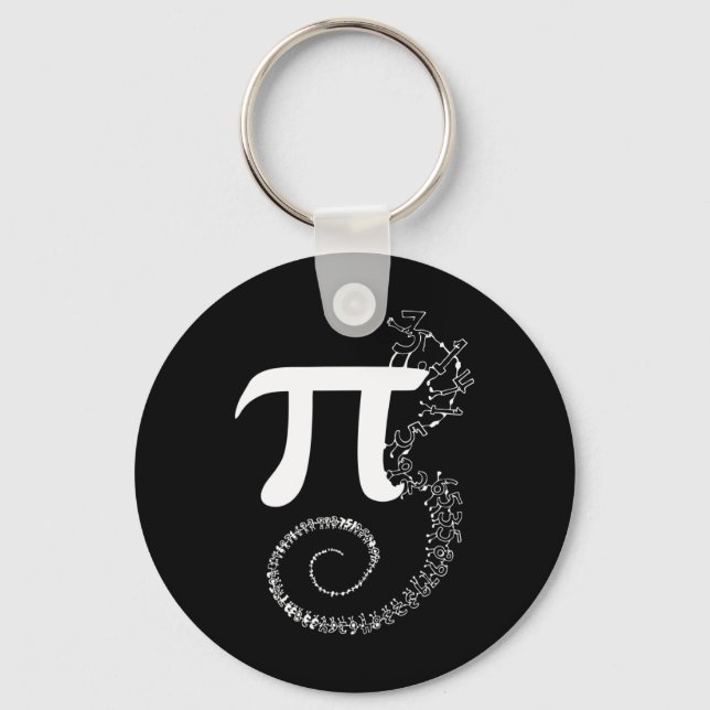 Chaveiro Espiral Pi Math Funny Pi Dia 3.14 Equação Matemáti (Frente)