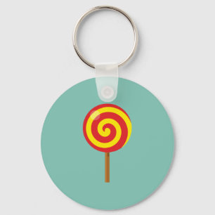 Chaveiro Espiral Red Yellow Lollipop