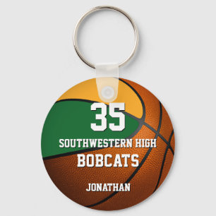 Chaveiro Espírito da equipe de basquete desportivo de ouro