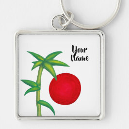 Chaveiro Espírito de Asia Bamboo e símbolo do Sol