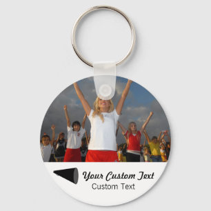 Chaveiro Espírito de equipe Cheerleading personalizado da