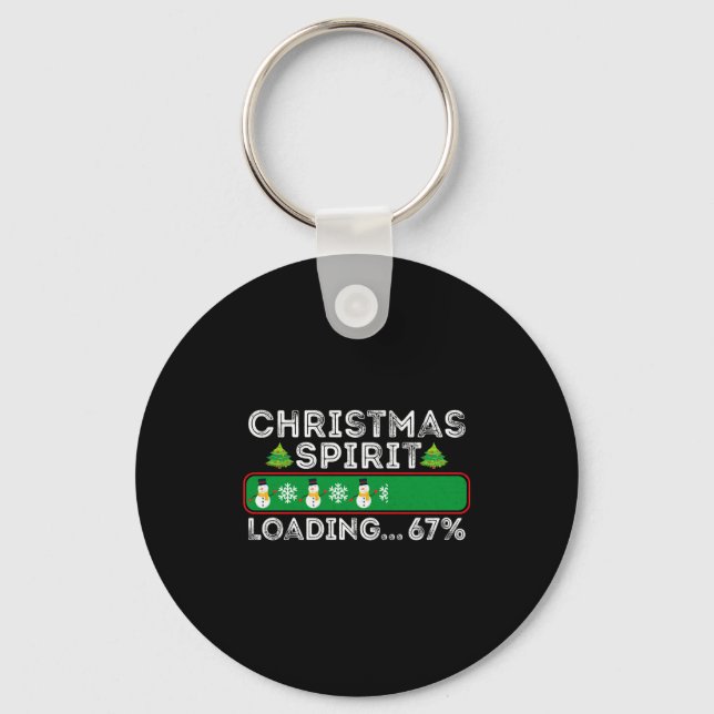 Chaveiro Espírito de Natal Carregando 67 Seis Sete Meme Div (Frente)