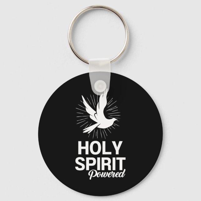 Chaveiro Espírito Santo Dove Cristã Acionada Presente Para  (Frente)