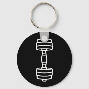 Chaveiro Esporte de musculação minimalista haltere simples