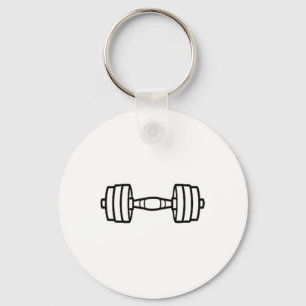 Chaveiro Esporte de musculação minimalista haltere simples