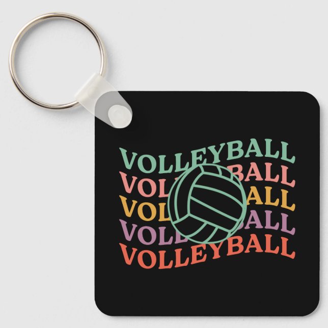 Chaveiro Esporte Retro de Voleibol (Frente)