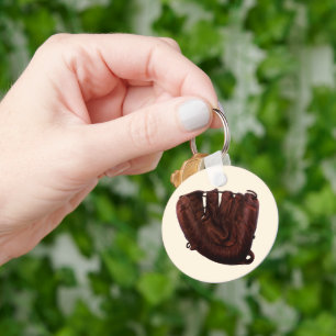 Chaveiro Esportes Antigos, Luvas de Beisebol de Couro Antig