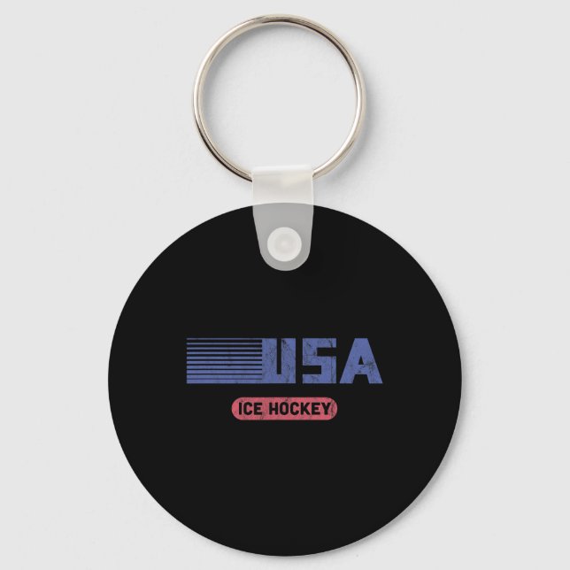 Chaveiro Esportes de Equipe dos EUA Retro Equipe Americana  (Frente)