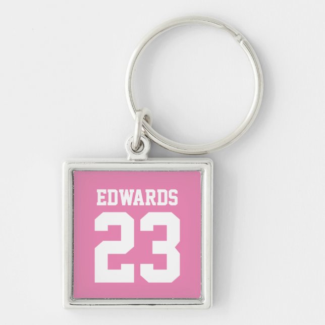 Chaveiro Esportes Personalizados Numerados com Nome (Frente)
