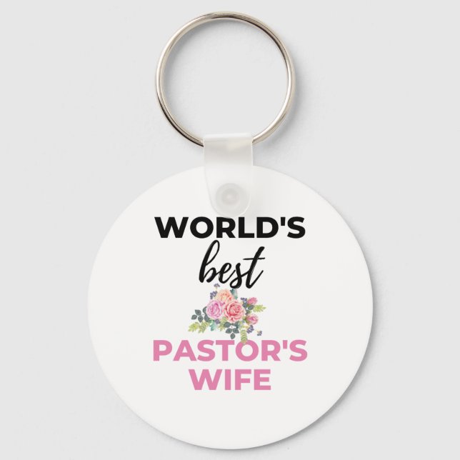 Chaveiro Esposa do Melhor Pastor do Mundo (Frente)