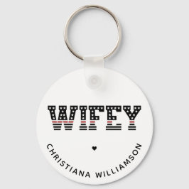 Chaveiro Esposa-Fogo Magra-Vermelha-Bombeiro Esposa-Bombeir