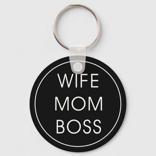 Chaveiro Esposa Mãe Chefe (Frente)