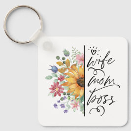 Chaveiro Esposa Mãe Chefe Badass Engraçado Dia de as mães D