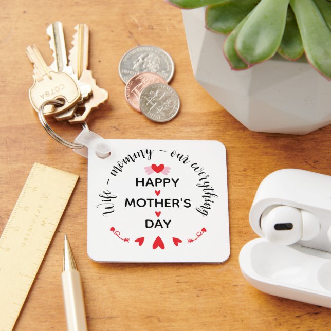 Chaveiro Esposa Mamãe Nosso Tudo Doce Dia das Mães (Mesa)