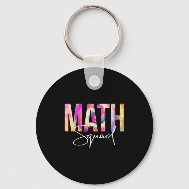 Chaveiro Esquadrão de Matemática Tie Dye Volta às Aulas Mul (Frente)