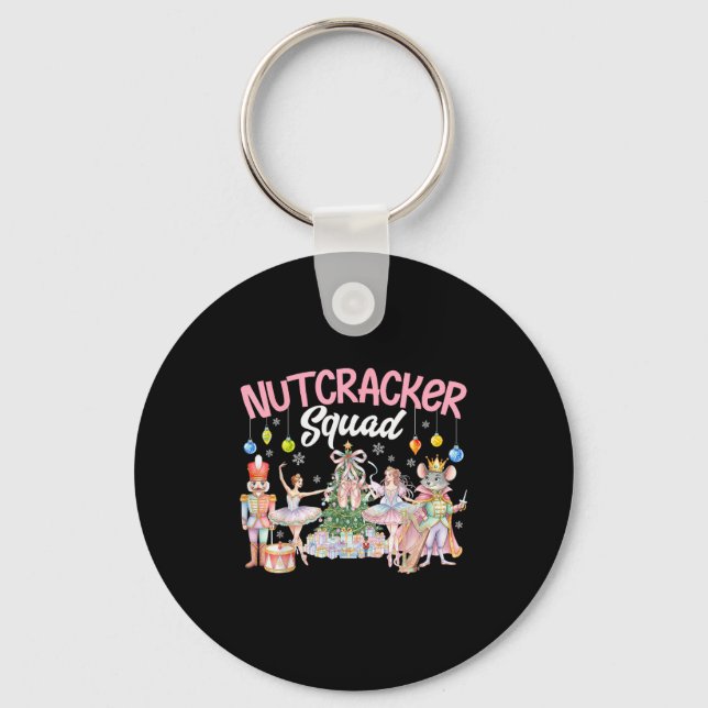 Chaveiro Esquadrão de Nutcracker de Natal Ballet Família Co (Frente)