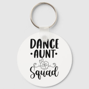 Chaveiro Esquadrão de Tia de Dança Bonita - Tia F Orgulhosa