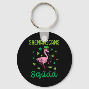 Chaveiro Esquadrão de Travessuras Flamingo Irlandês Dia de