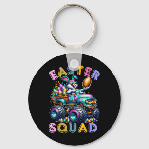 Chaveiro Esquadrão do Coelho de Páscoa Humor Dia de Caça ao