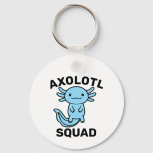 Chaveiro Esquadrão engraçado e fofo de Axolote Festa editáv