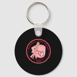 Chaveiro Esquadrão Personalizado de Mãe de Beisebol Nome da