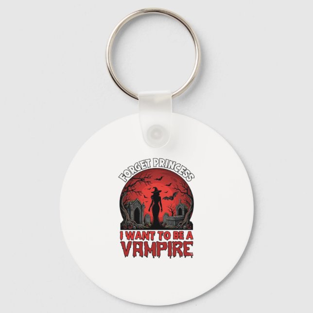 Chaveiro Esqueça Princesa Quer Ser Vampira Halloween_1 (Frente)