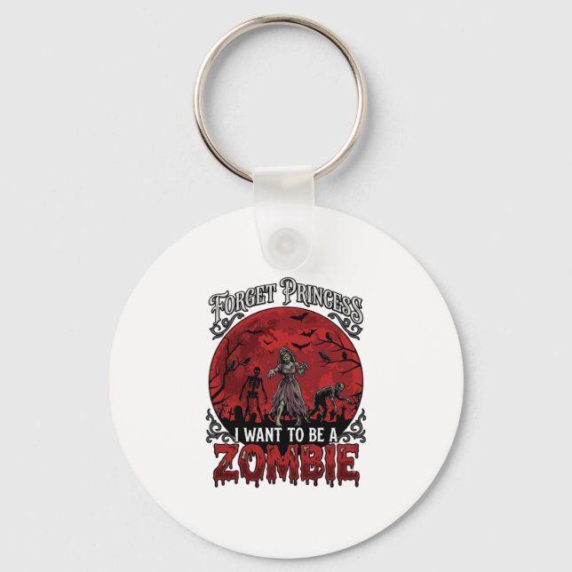 Chaveiro Esqueça Princesa Zumbi Lua de Sangue Morcego Cemit (Frente)