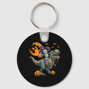 Chaveiro Esqueleto de Bruxa Montando Dinossauro T Rex Diver
