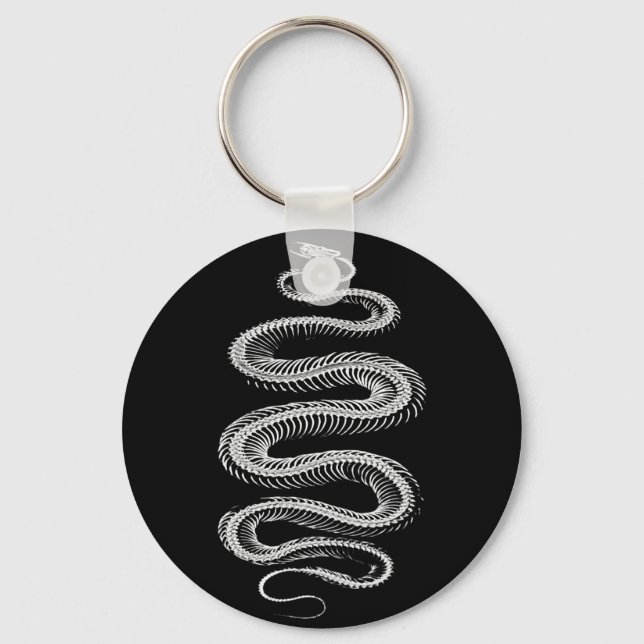 Chaveiro Esqueleto de Cobra de deslizamento (Frente)