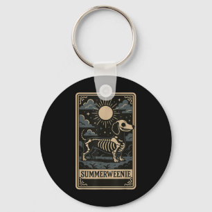 Chaveiro Esqueleto de Dachshund Summerween Arte de Cachorro
