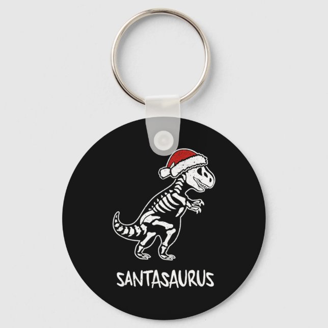 Chaveiro Esqueleto de Dinossauro Santasaurus Natal T Rex  (Frente)