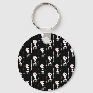Chaveiro Esqueleto de Halloween com uma espada