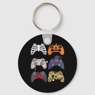 Chaveiro Esqueleto de Halloween Controles de Jogos Zumbi Mú