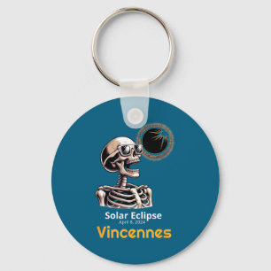 Chaveiro Esqueleto Divertido Eclipse Solar Vincennes Indian