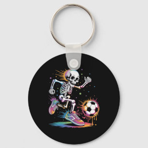 Chaveiro Esqueleto Engraçado de Futebol com Gotejamento Men