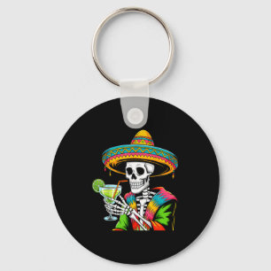 Chaveiro esqueleto mexicano sombrero cinco de maio mexicano