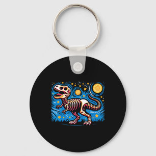 Chaveiro Esqueleto Noturno Estrelado Dinossauro T Rex Menin